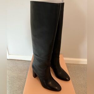 Loeffler Randall goldy knee high boots with box size 8.5